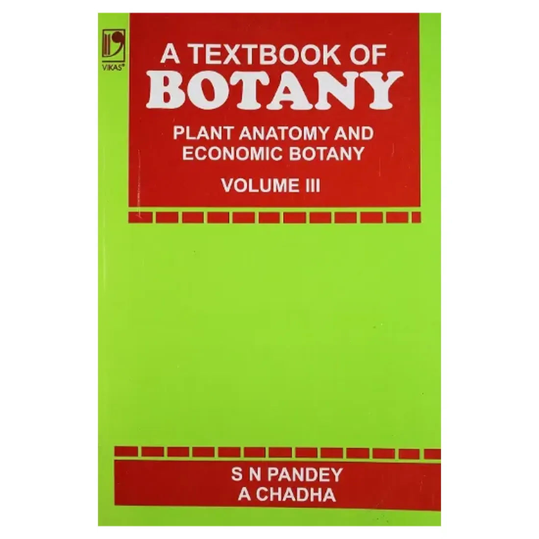 TEXTBOOK OF BOTANY VOL-3