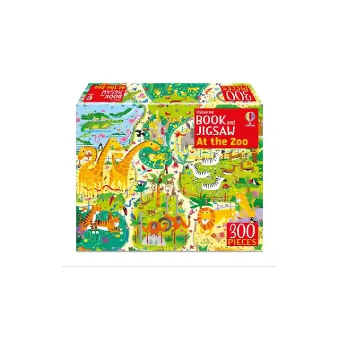 Usborne Book And Jigsaw - At The Zoo