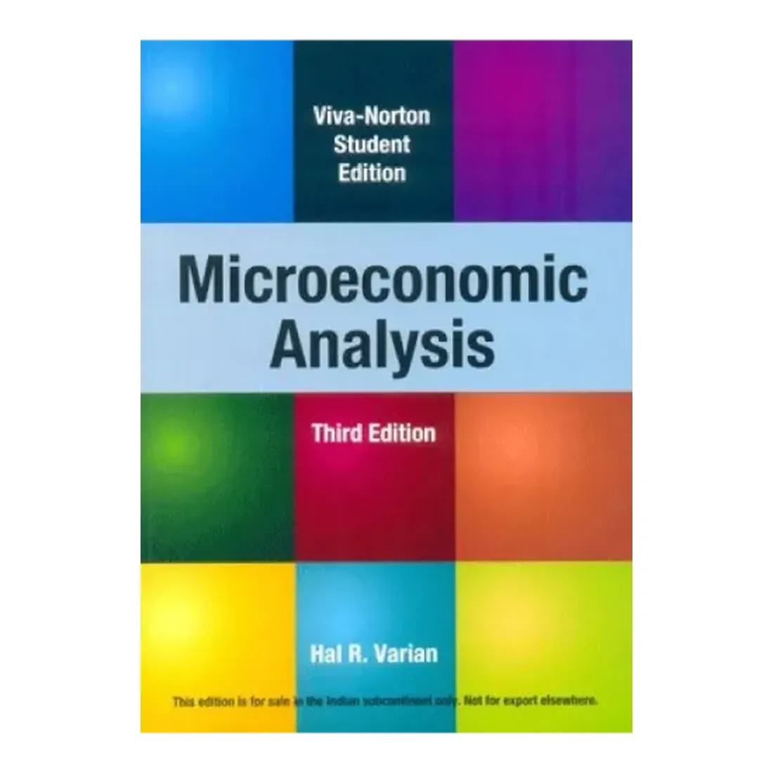 MICROECONOMIC ANALYSIS, 3RD EDN