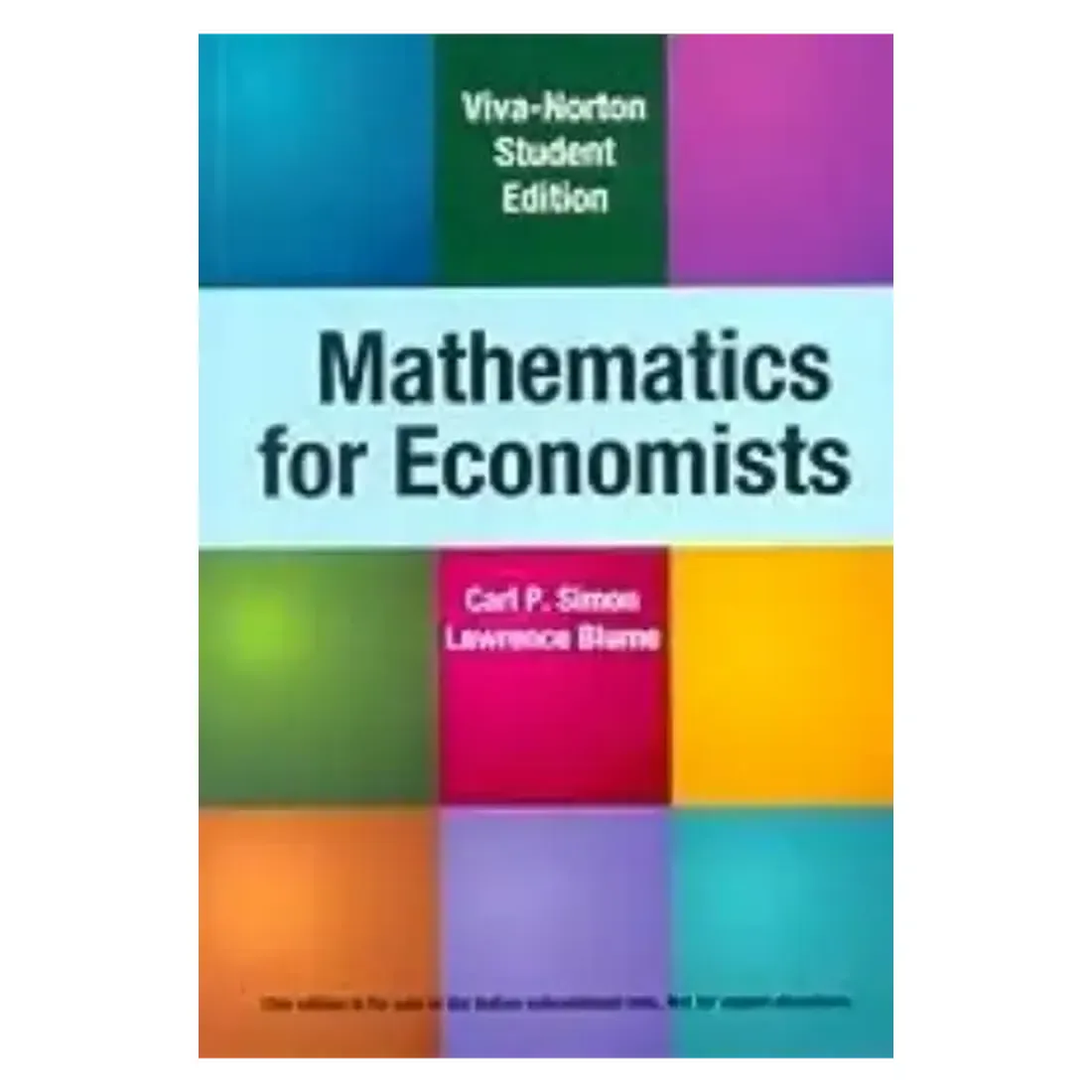 Mathematics For Economists