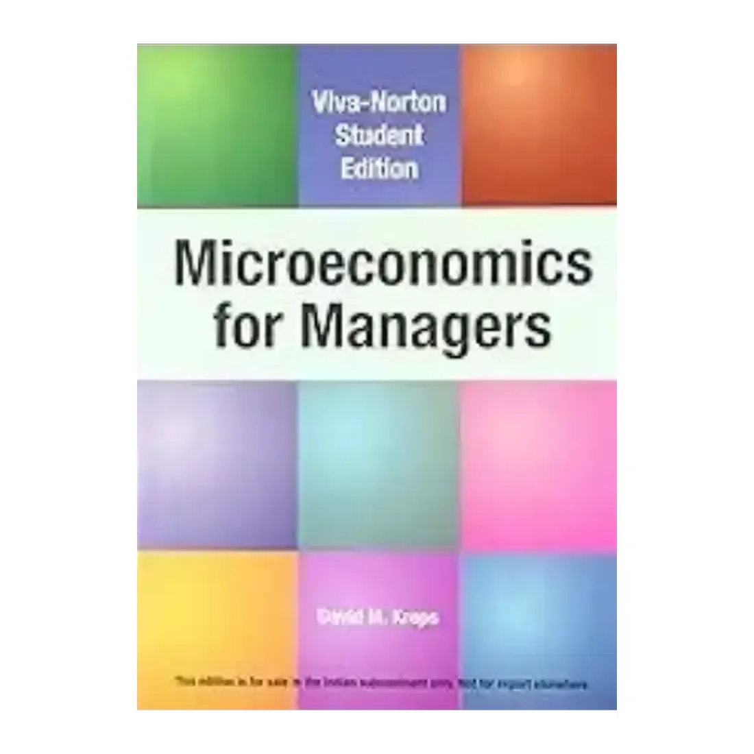 MICROECONOMICS FOR MANAGERS