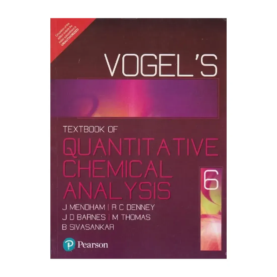 Vogel's Quantitative Chemical Analysis, 6/E