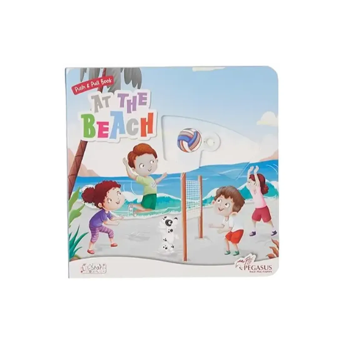 At the Beach Push & Pull Book