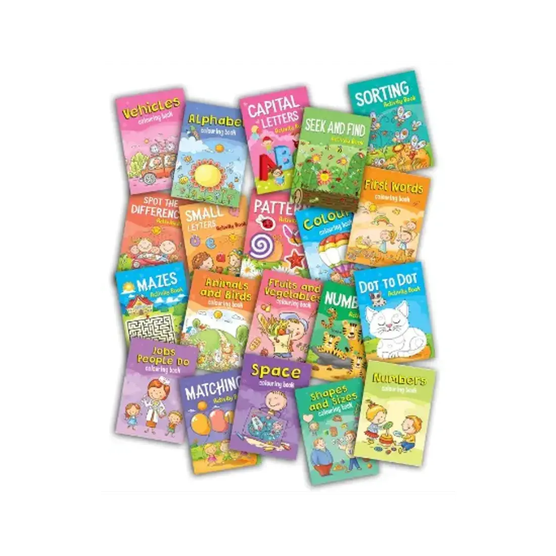 Set of 20 Colouring & Activity Books