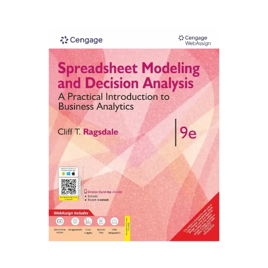 Spreadsheet Modeling and Decision Analysis with WebAssign